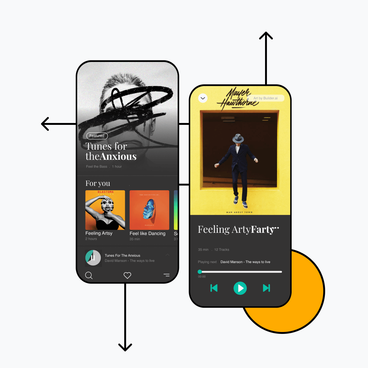 Music app screen playing music