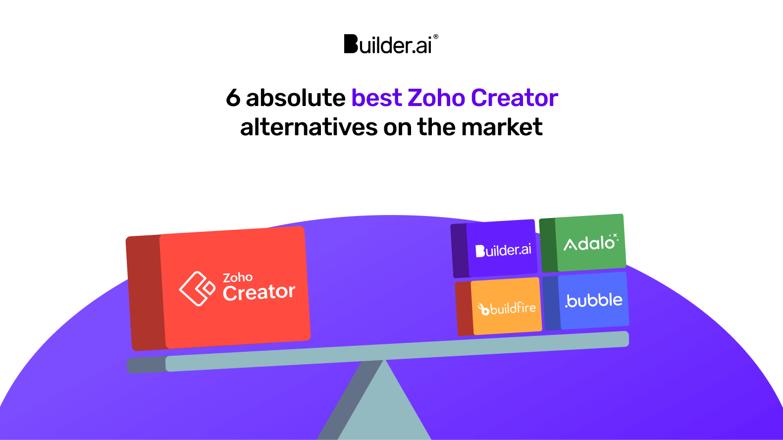 6 absolute best Zoho Creator alternatives on the market including Builder.ai, Adalo, Buildfire and Bubble.